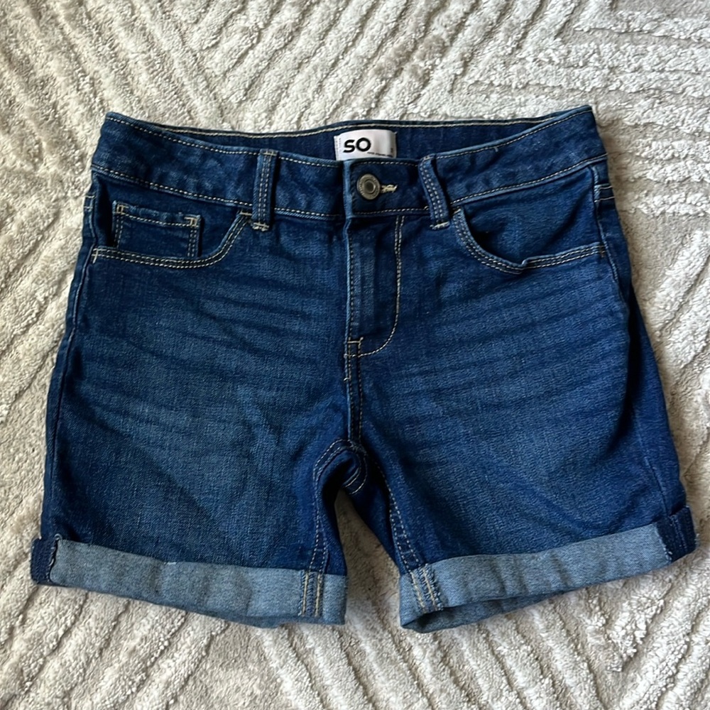EUC SO Girls Cuffed Shorts